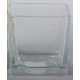 Vase Cubique en verre transparent
