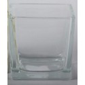Cube en verre transparent