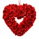 Coeur en roses de soie