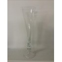 Vase flute en verre