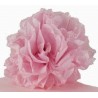 Pompon Rose en papier de soie