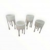 2 Supports pour bougies chauffe-plats